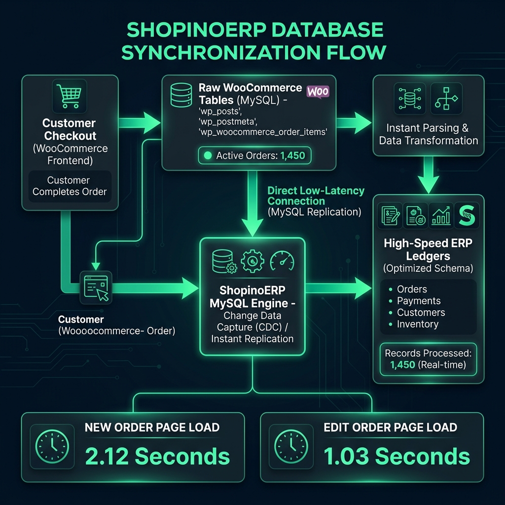 ShopinoERP Database Synchronization Flow